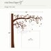 Tree Wall Decal nursery wall decal wall sticker - Corner Tree -33