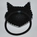 Felt Cat Ponytail Hairband - Hair Accessory - Kawaii - black red