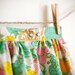 Girls Garden Party Skirt / Vintage Fabric / Spring Gardens / 12-18 months / OOAK