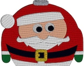Santa Claus Ornament  Christmas Holiday Chris Kingle St Nicholas Machine Embroidery Design Pattern 3 hoop sizes