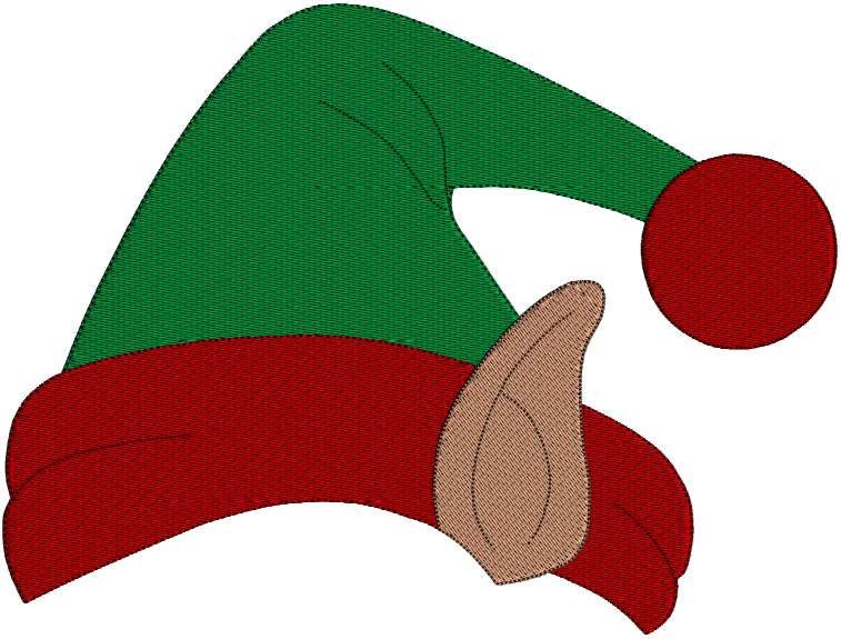 items-similar-to-elf-hat-elf-ears-christmas-holiday-instant-download-embroidery-design-pattern