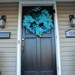 Mardi Gras Wreath, Spiral Wreath, Deco Mesh, Blue Wreath, Wreath, Deco Mesh Wreath, Mardi Gras, Electric Blue, Baby Blue
