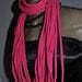 Skinny Summer Scarf Necklace - Eco Friendly Cotton Jersey Infinity T shirt Scarf - Pink