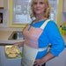 Citrus Sunset Glitzy Full Apron S/M Coral Melon