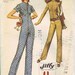 Simplicity Sewing Pattern 1970s Jumpsuit One Piece Romper Cat Suit Retro Sexy Size 12 Bust 34 Waist 25