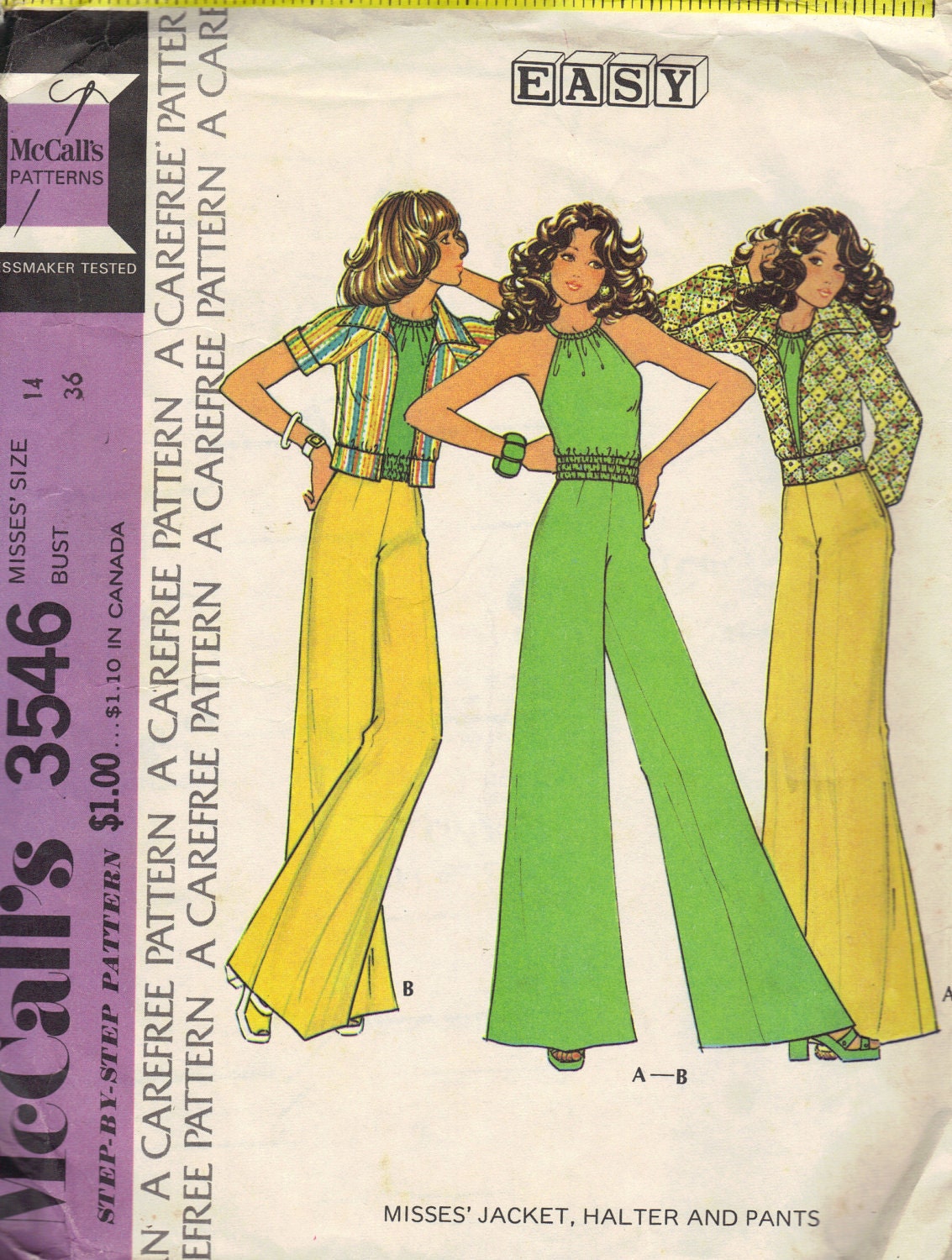 McCall's Sewing Pattern 70s Disco Style by AdeleBeeAnnPatterns