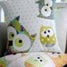 A Family of Owls Applique cushion Pattern