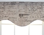 French script shaped valance
