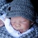 Baby Boy Hat NEWSBOY GRAY Newborn Baby Boy Crochet Hat With More Colors Available 0 3 6 9 months