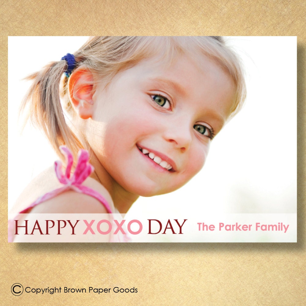 custom photo valentine--happy xoxo day
