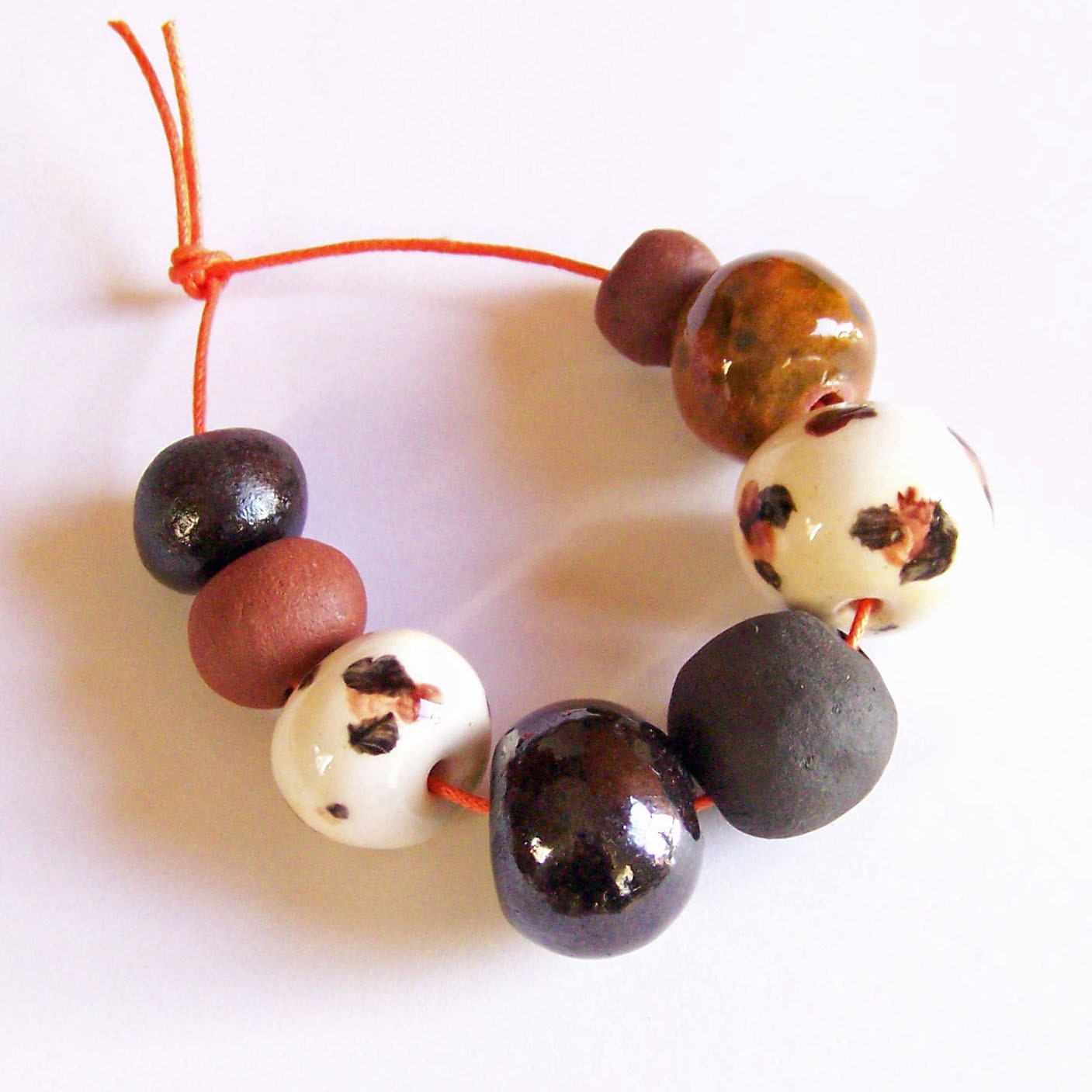 African beads, ceramic beads