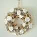 10" Book Page and Coffee Filter Rolled Paper Flower Wreath