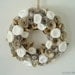 10" Book Page and Coffee Filter Rolled Paper Flower Wreath