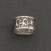 Sterling silver Penguins and Flying saucer hand etched ring