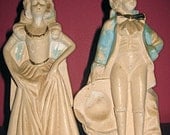 1940s Chalk Figurines - Aristocrat Couple