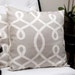 Loops (Smoke) 18x18 inch Pillow Covers (set of 2) Throw pillows, Pillow Case, Home Decor, Designer, Tan, Scroll Pillows