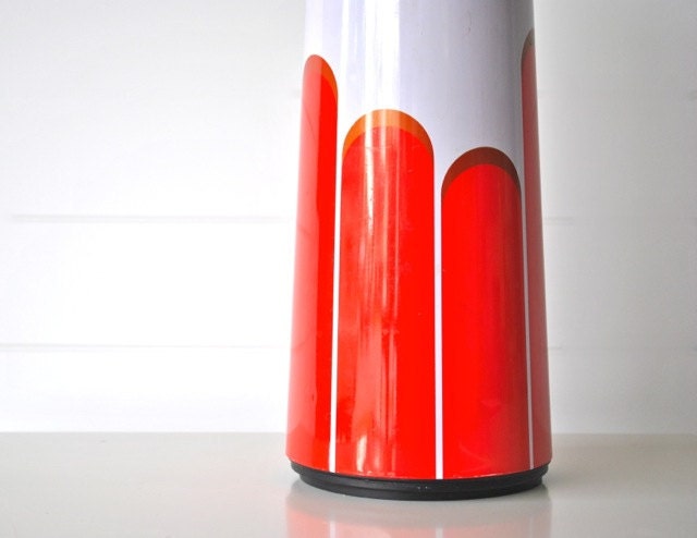Retro red orange coffee carafe tangerine