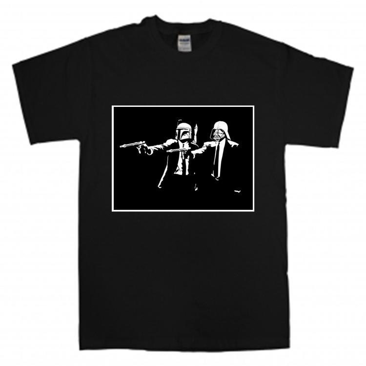Darth Vader and Boba Fett Pulp Fiction Men's Black T Shirt Sizes S, M, L, XL, 2XL & 3XL