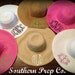 New Colors Custom Monogrammed Wide Brim Hat