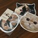 Cat face "FukuGomaMeme" postcard