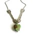 Vintage artisan made green turquoise arrow necklace