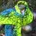 CLEARANCE Wet Felted Scarf Wool Cobweb