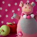 Charlotte the Piggy, knitted doll - cheerful gift for boys and girls from 3 till 99 years old