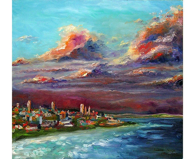 Art Print "St Andrews, East Sands" - Print of  original Oil Painting