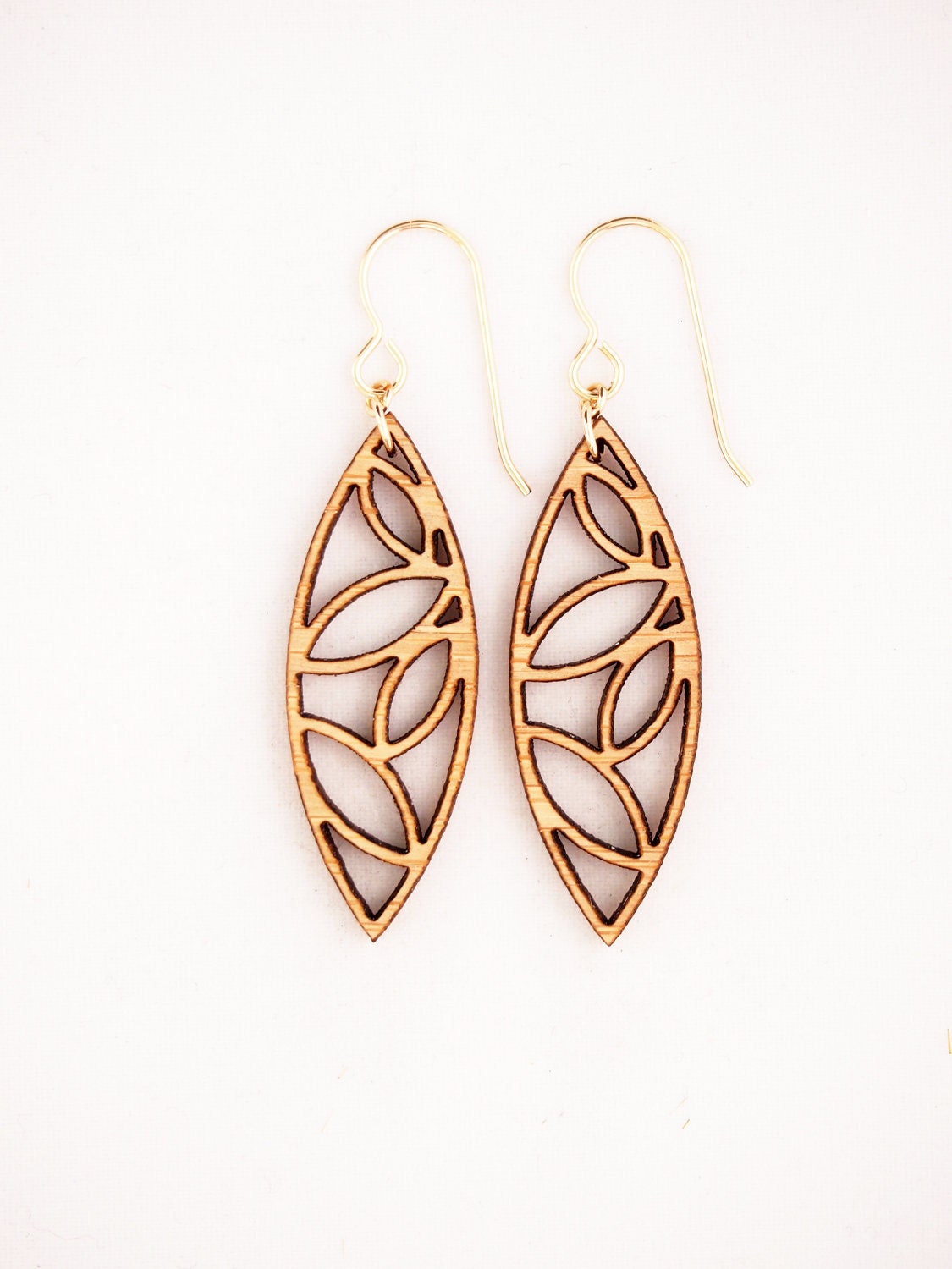 Leaves, Laser Cut Earrings