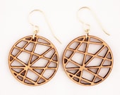 City Circle, Laser Cut Earrings