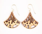 Begonia, Laser Cut Earrings