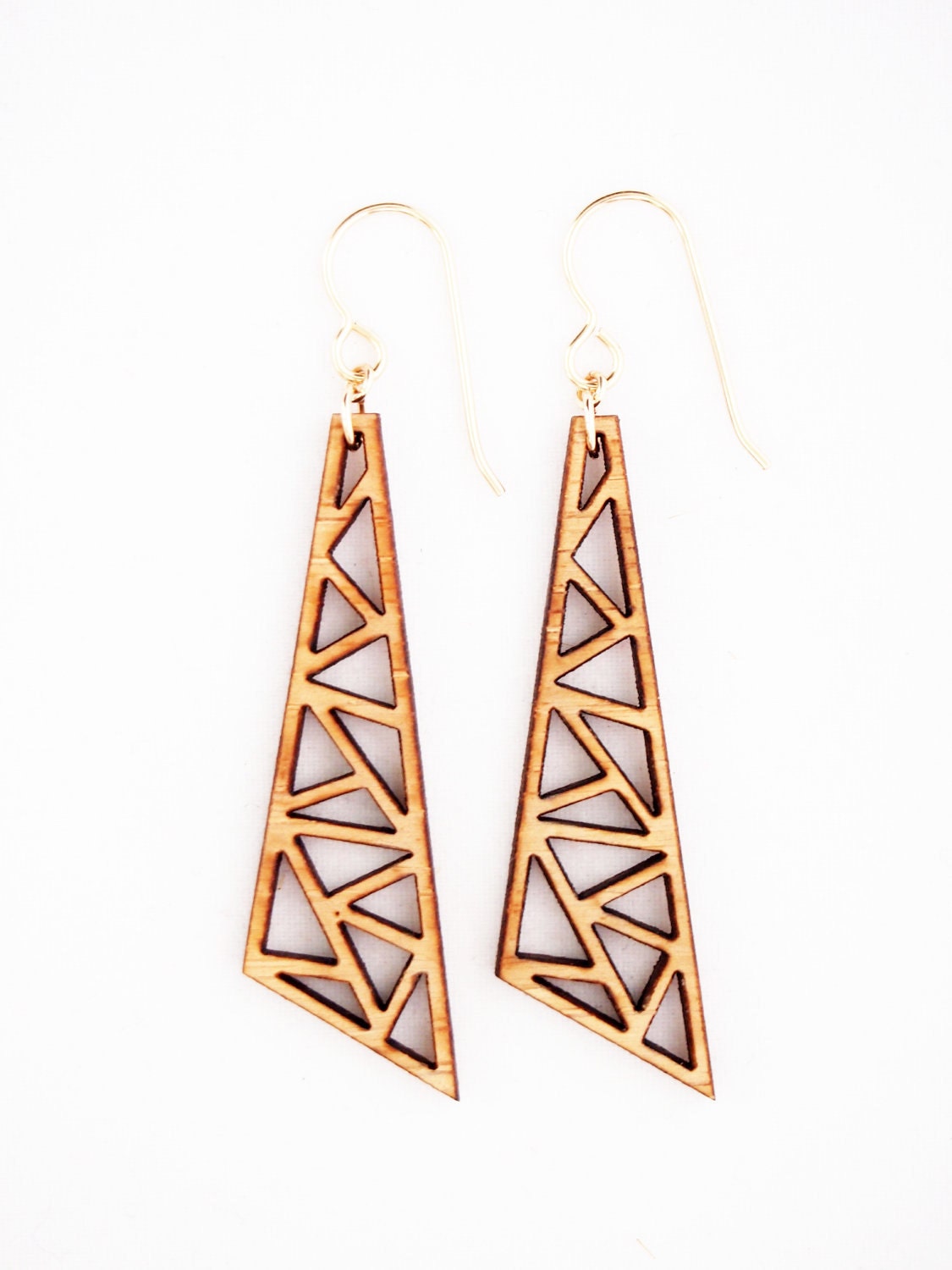 Triangles, Laser Cut Earrings