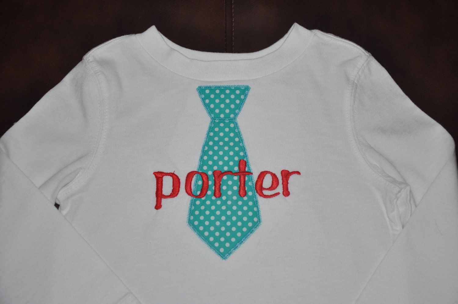 Appliqued Tie Shirt