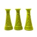 vintage milk glass vases // upcycled vase set, avocado green home decor, mid century, summer, flowers, retro designs, 60s, wedding decor