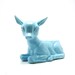aqua deer ceramic planter // kitschy upcycled planters, garden, woodland home accents, patio, nursery, pastel blue, mod, gardening