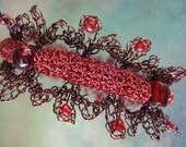 Crocheted Wire Domed Bangle - High Renaissance