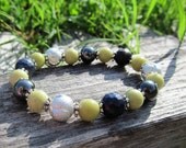 VIRGO POWER BRACELET Reiki Healing Gemstone Crystal Zodiac Yellow Green