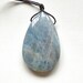 Natural Untreated Color Aquamarine Smooth Pear Drop Shaped Focal Pendant with Drilled Hole