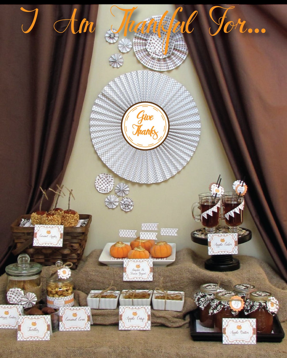 INSTANT DOWNLOAD As seen on HWTM...Printable Thanksgiving Collection...by Party Like Paula Il_570xn