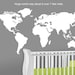 Baby Nursery Wall Decal - Large World Map Nursery Wall Decal - 7 feet wide world map decal - nursery wall map