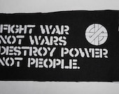 CRASS Patch - Fight War, Not Wars