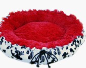 Spring Special Minky Couture Doggie Bed Cow Print
