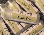 Chai Tea Lip Balm - One Tube of Beeswax Lip Balm Chapstick Lip Salve from Lee the Beekeeper
