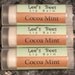 Cocoa Mint Lip Balm - One Tube of Beeswax Lip Salve Chapstick from Lee the Beekeeper