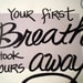 Hand-painted 8x10 canvas with quote for baby