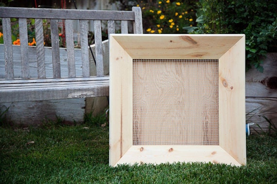 18x18 inch Unfinished Wood Succulent Frame
