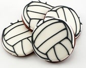 Decorated Cookies - Volleyball - 1 dozen