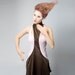 Chocolate drip cut out dress