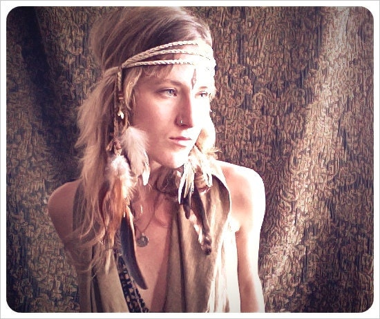 hawk tribe. a warrior feathered headdress. 'made to order'