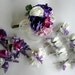 15 Piece Wedding Package in Purples, White and Lavender  with Real Touch Roses